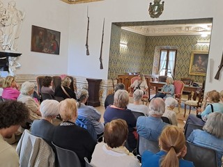 A Palazzo dei Principi di Masserano ospite Michela Martignoni FOTO A Palazzo dei Principi di Masserano ospite Michela Martignoni FOTO