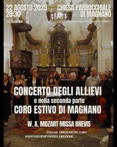 Musica antica a Magnano: presentato il concerto del Coro Estivo
