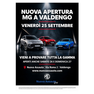 MG apre un nuovo showroom a Valdengo: inaugurazione il 25 settembre