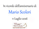 Mario Scoleri - Anniversario