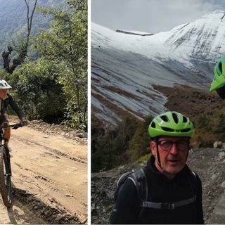 In bici sull'Himalaya: Maurizio Maffeo fa tappa a Manang, a 3300 m