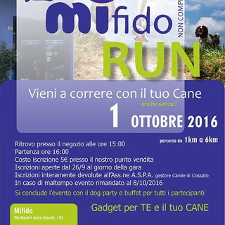 Occhieppo Inferiore: Prima edizione della Mifido Run dedicata ai quattro zampe