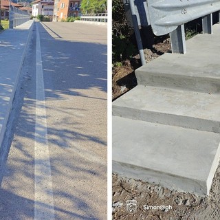 Mongrando, conclusi i lavori in via XXIV Maggio: marciapiedi rinnovati per una maggiore sicurezza (foto dalla pagina Facebook di Insieme per Mongrando - Michele Teagno Sindaco)