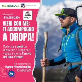 &quot;Vieni con me, ti accompagno ad Oropa&quot; a piedi con Marco Macchieraldo per vedere l'arrivo del Giro
