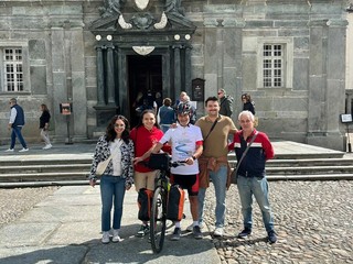 Da Oropa a Santiago in bici: Andrea Mercando è partito per la sua avventura Da Oropa a Santiago in bici: Andrea Mercando è partito per la sua avventura