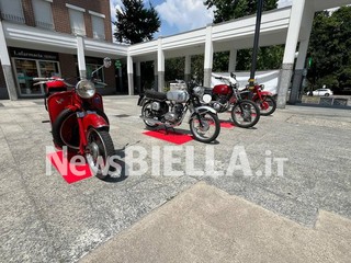 Biella, spazio agli appassionati di moto d'epoca FOTO e VIDEO di Massimo Giacobbe per newsbiella.it