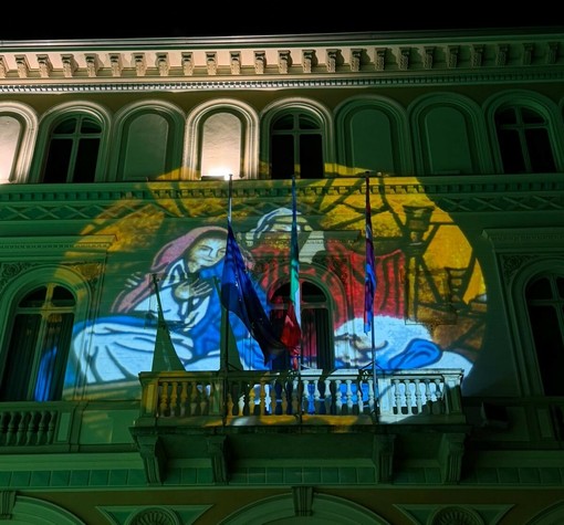 A Biella un nuovo evento natalizio: il mapping illumina Palazzo Oropa