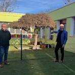 Gaglianico, rifatto il cortile interno tra l’asilo nido e la scuola materna Gaglianico, rifatto il cortile interno tra l’asilo nido e la scuola materna