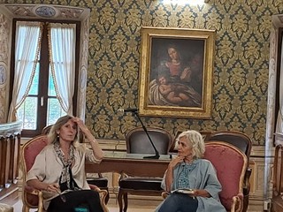 A Palazzo dei Principi di Masserano ospite Michela Martignoni FOTO A Palazzo dei Principi di Masserano ospite Michela Martignoni FOTO