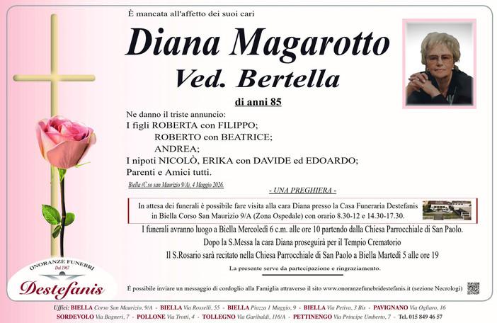 Diana Magarotto, Ved. Bertella