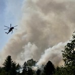 Incendio Monte Barone, 58 lanci tra elicottero e Canadair: fronte nella pineta FOTO archivio Incendio Monte Barone, 58 lanci tra elicottero e Canadair: fronte nella pineta FOTO archivio