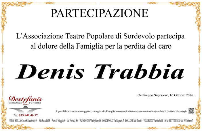 Danis Trabbia partecipazione