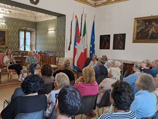 A Palazzo dei Principi di Masserano ospite Michela Martignoni FOTO A Palazzo dei Principi di Masserano ospite Michela Martignoni FOTO