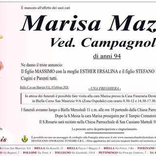 Marisa Mazzia, ved. Campagnolo