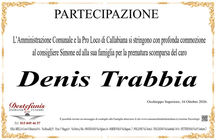 Danis Trabbia partecipazione