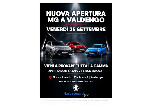 MG apre un nuovo showroom a Valdengo: inaugurazione il 25 settembre MG apre un nuovo showroom a Valdengo: inaugurazione il 25 settembre