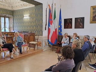 A Palazzo dei Principi di Masserano ospite Michela Martignoni FOTO A Palazzo dei Principi di Masserano ospite Michela Martignoni FOTO