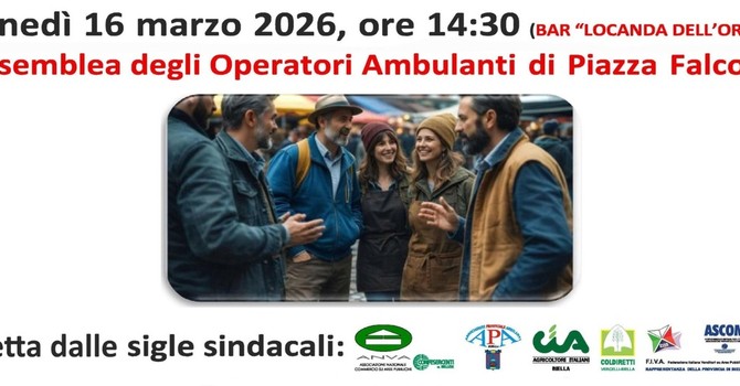 Biella, spostamento del mercato: lunedì l'assemblea generale degli ambulanti
