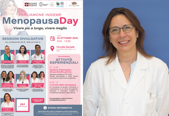 Menopausa, parliamone insieme: una mattinata con i professionisti dell'ASL di Biella per informarsi e prendersi cura di sé Menopausa, parliamone insieme: una mattinata con i professionisti dell'ASL di Biella per informarsi e prendersi cura di sé