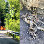 Valle Cervo, cause accidentali per la moto avvolta dalle fiamme Valle Cervo, cause accidentali per la moto avvolta dalle fiamme
