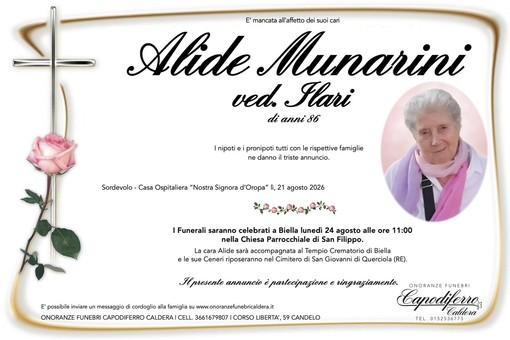 Alide Munarini, ved. Ilari