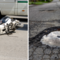 Valle Mosso, centra una grande buca e cade in moto, foto archivio Valle Mosso, centra una grande buca e cade in moto, foto archivio