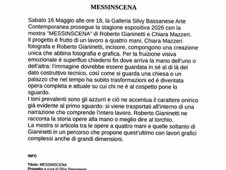 A Biella la mostra "MESSINSCENA" di Roberto Gianinetti e Chiara Mazzeri FOTO Paolo Rosazza Pela A Biella la mostra "MESSINSCENA" di Roberto Gianinetti e Chiara Mazzeri FOTO Paolo Rosazza Pela