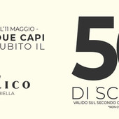 Angelico: -50% sul secondo capo a Gaglianico (Biella)