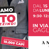 Angelico svuota i magazzini a Biella: grande svendita a Gaglianico dal 15 al 31 maggio Angelico svuota i magazzini a Biella: grande svendita a Gaglianico dal 15 al 31 maggio
