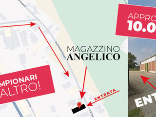 Angelico svuota i magazzini a Biella: grande svendita a Gaglianico dal 15 al 31 maggio