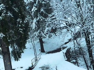 Oropa imbiancata nelle foto di un lettore foto Ezio Cairoli