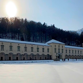 Oropa imbiancata nelle foto di un lettore foto Ezio Cairoli