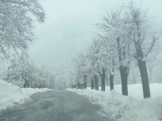 Oropa imbiancata nelle foto di un lettore foto Ezio Cairoli