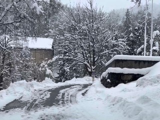 Oropa imbiancata nelle foto di un lettore foto Ezio Cairoli