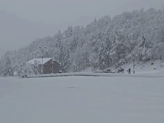 Oropa imbiancata nelle foto di un lettore foto Ezio Cairoli
