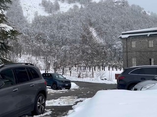 Oropa imbiancata nelle foto di un lettore foto Ezio Cairoli