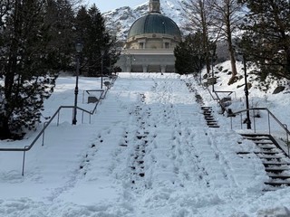 Oropa imbiancata nelle foto di un lettore foto Ezio Cairoli