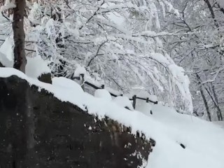 Oropa imbiancata nelle foto di un lettore foto Ezio Cairoli