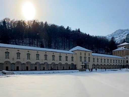 Oropa imbiancata nelle foto di un lettore foto Ezio Cairoli