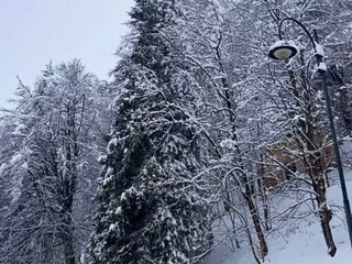 Oropa imbiancata nelle foto di un lettore foto Ezio Cairoli