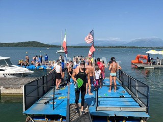 Nuoto pinnato, Minetto e Crivello dominano gli Italiani di Viverone FOTO e VIDEO Massimo Giacobbe per newsbiella.it