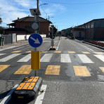 Castelletto Cervo, nuovo spartitraffico e limite a 30 km/h in centro (foto dalla pagina Facebook di Comune di Castelletto Cervo)