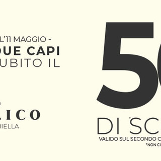 Angelico: -50% sul secondo capo a Gaglianico (Biella)