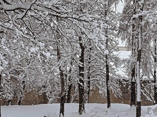 Oropa imbiancata nelle foto di un lettore foto Ezio Cairoli