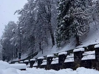 Oropa imbiancata nelle foto di un lettore foto Ezio Cairoli
