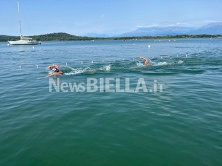 Nuoto pinnato, Minetto e Crivello dominano gli Italiani di Viverone FOTO e VIDEO Massimo Giacobbe per newsbiella.it