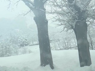 Oropa imbiancata nelle foto di un lettore foto Ezio Cairoli