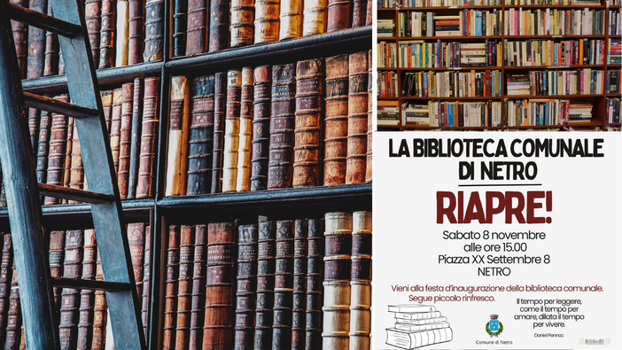 Netro, riapre la Biblioteca Comunale: spazio alla cultura Netro, riapre la Biblioteca Comunale: spazio alla cultura