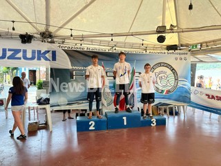 Nuoto pinnato, Minetto e Crivello dominano gli Italiani di Viverone FOTO e VIDEO Massimo Giacobbe per newsbiella.it