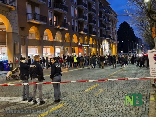 Le proteste dei no green pass a Biella - Foto Ciccarelli